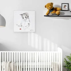 'Ladybird' Kitten Small Canvas><noscript><img width=