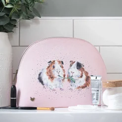 'Lettuce Be Friends' Guinea Pig Large Cosmetic Bag>Wrendale Fashion