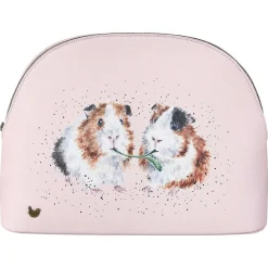 'Lettuce Be Friends' Guinea Pig Large Cosmetic Bag><noscript><img width=