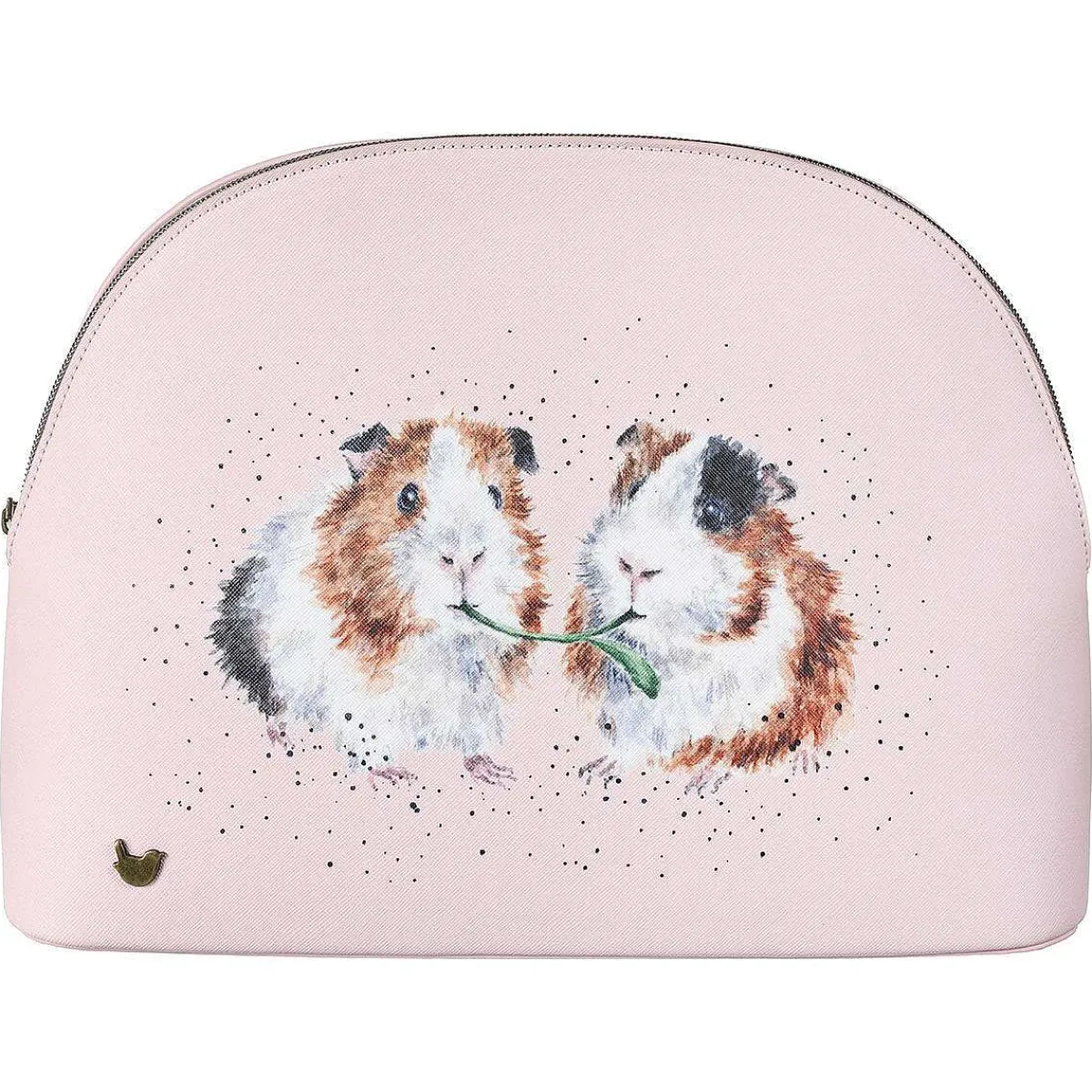 'Lettuce Be Friends' Guinea Pig Large Cosmetic Bag>Wrendale Fashion