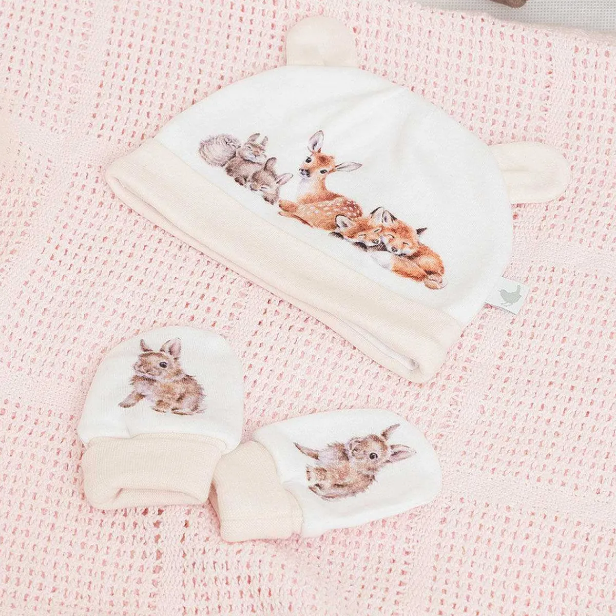 Little Forest Newborn Baby Hat And Mitten Set>Wrendale Hot