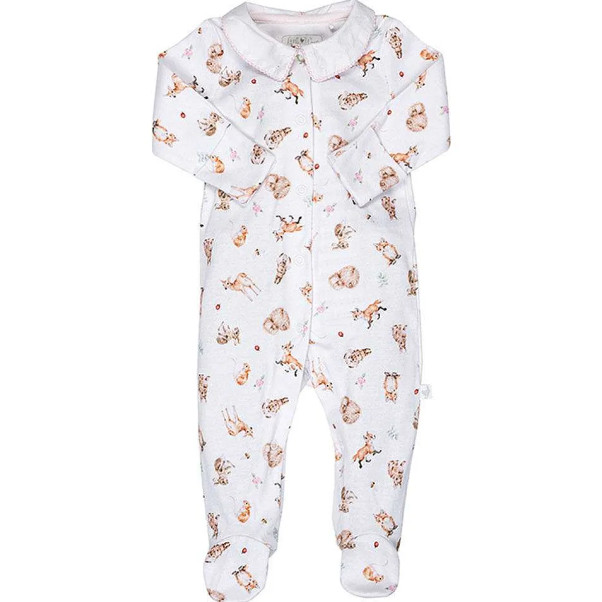 Little Forest Printed Babygrow>Wrendale Best Sale