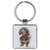 'Little One' Dachshund Metal Keyring>Wrendale Flash Sale