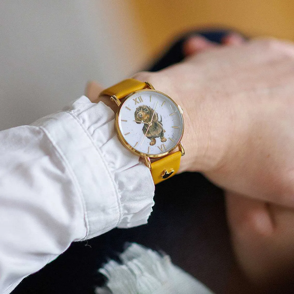 'Little One' Dog Leather Watch>Wrendale Fashion