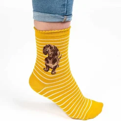 'Little One' Mustard Dog Women's Bamboo Socks>Wrendale Cheap