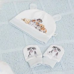 Little Paws Newborn Baby Hat And Mitten Set><noscript><img width=