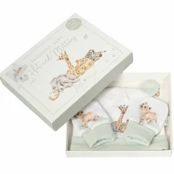 Little Savannah Newborn Baby Hat And Mitten Set><noscript><img width=