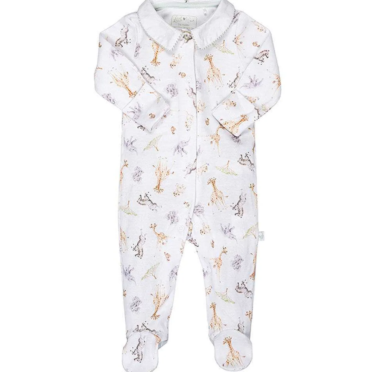 Little Savannah Printed Babygrow>Wrendale Hot