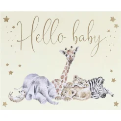 Little Savannah Hello Baby Card><noscript><img width=