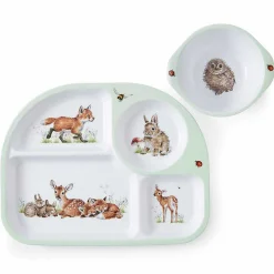 Little Wren Divided Tray & Bowl Two Piece Melamine Set>Wrendale Flash Sale