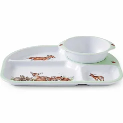 Little Wren Divided Tray & Bowl Two Piece Melamine Set><noscript><img width=