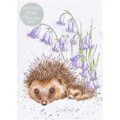 'Love And Hedgehugs' Hedgehog Seed Card>Wrendale Store