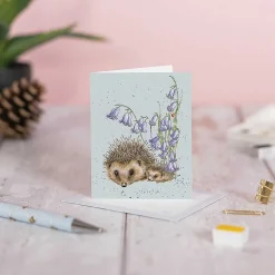'Love And Hedgehugs' Hedgehog 9Cm Mini Card>Wrendale Fashion