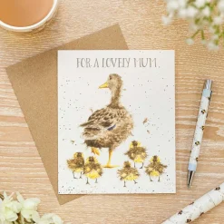'Lovely Mum' Duck Greetings Card>Wrendale Cheap