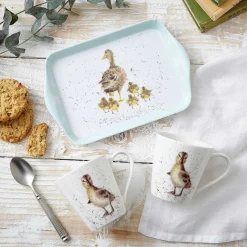 'Lovely Mum' Ducks 3 Piece Mugs & Tray Set><noscript><img width=