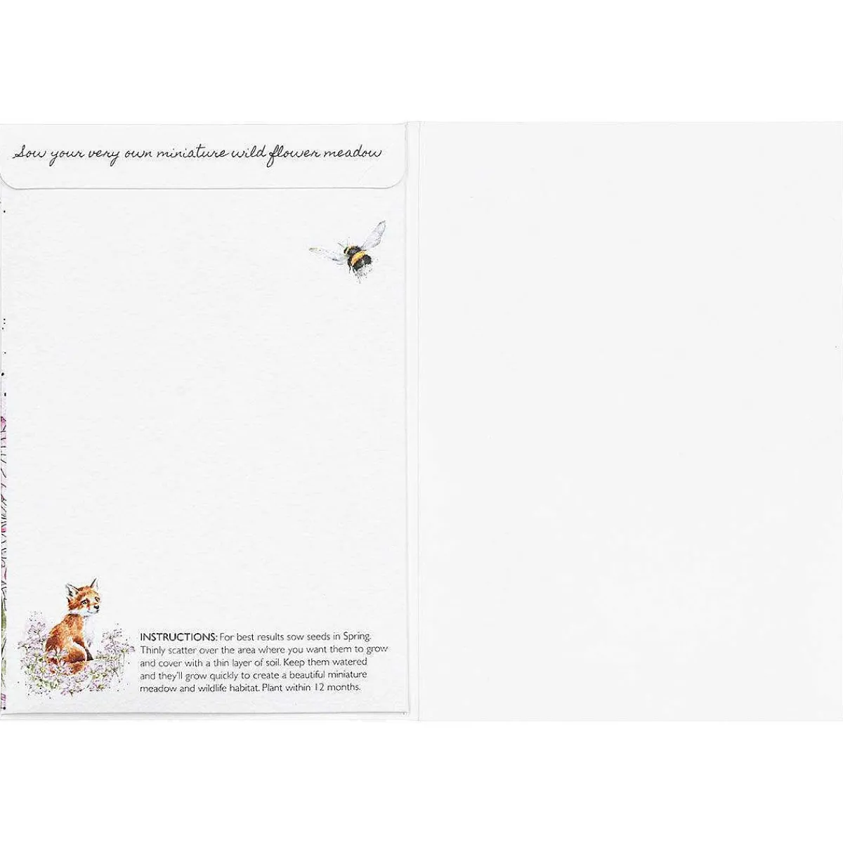 'Make My Daisy' Fox Seed Card>Wrendale Store