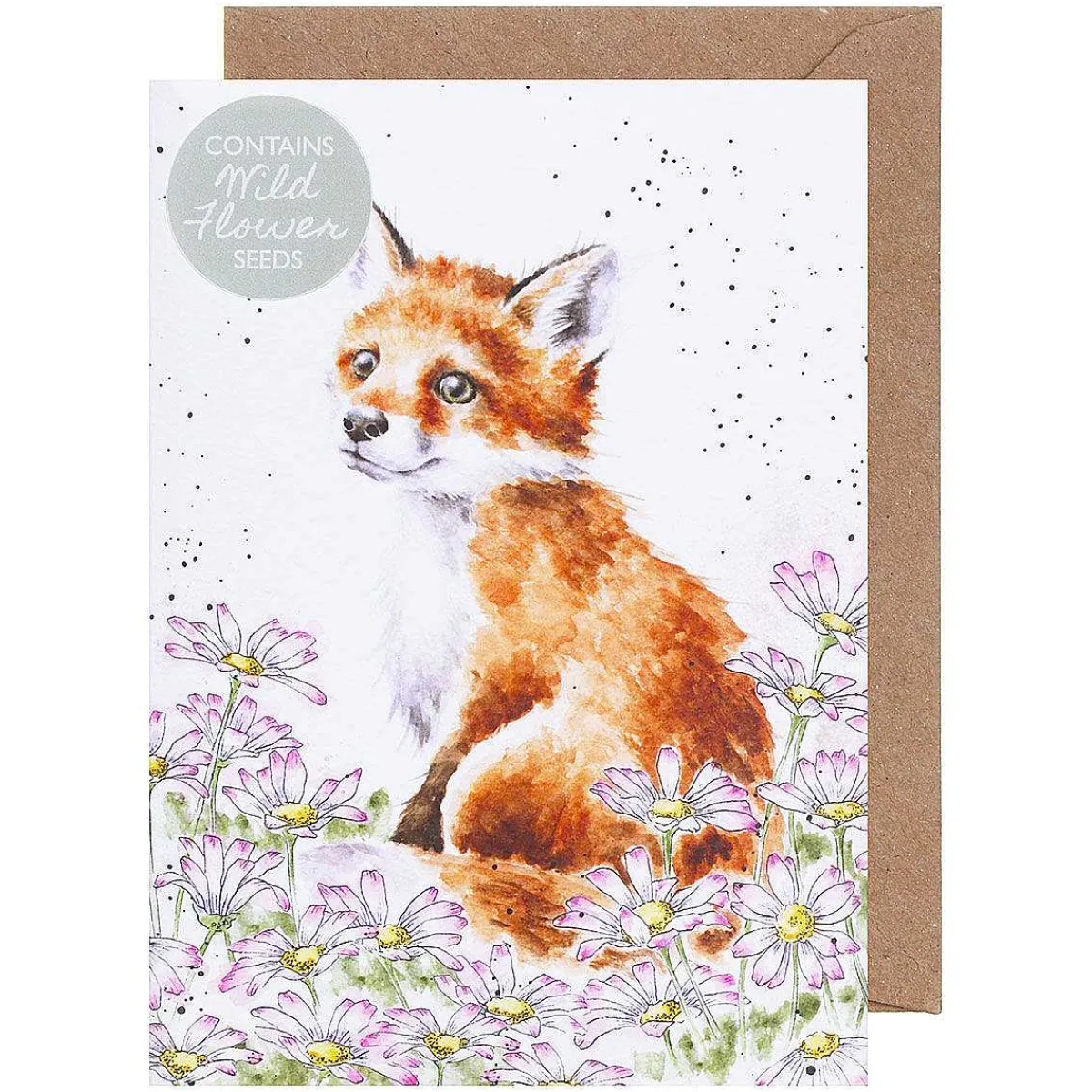 'Make My Daisy' Fox Seed Card>Wrendale Store