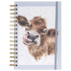 Mooo Cow Spiral Bound A5 Notebook>Wrendale New