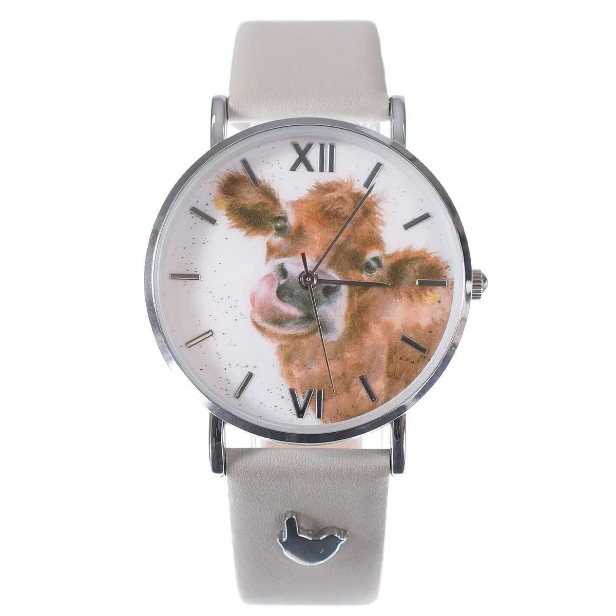'Moooo' Cow Leather Watch>Wrendale Best