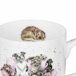 Movie Night Dogs Fine Bone China Mug><noscript><img width=