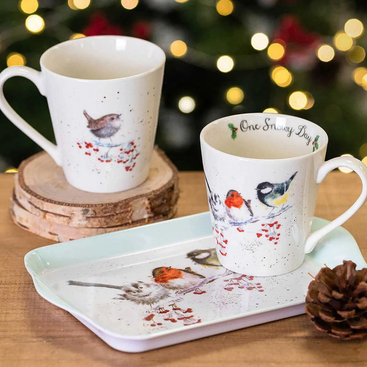 One Snowy Day 3 Piece Christmas Mug And Tray Set>Wrendale Outlet