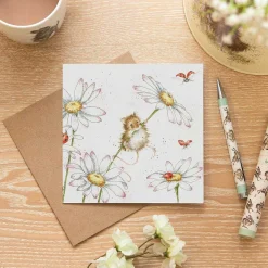 'Oops A Daisy' Mouse Greetings Card>Wrendale Shop