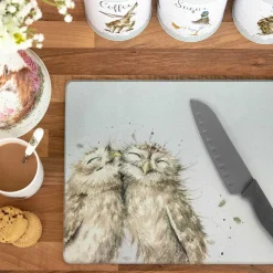 Owl Glass Worktop Saver>Wrendale Fashion