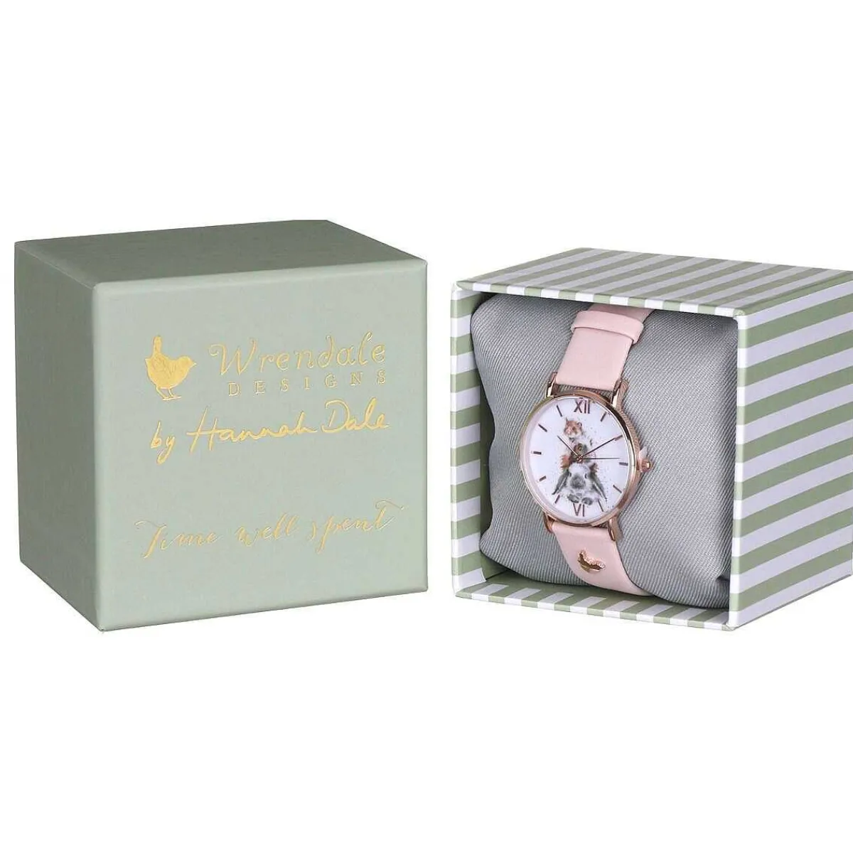 'Piggy In The Middle' Guinea Pig Leather Watch>Wrendale Hot