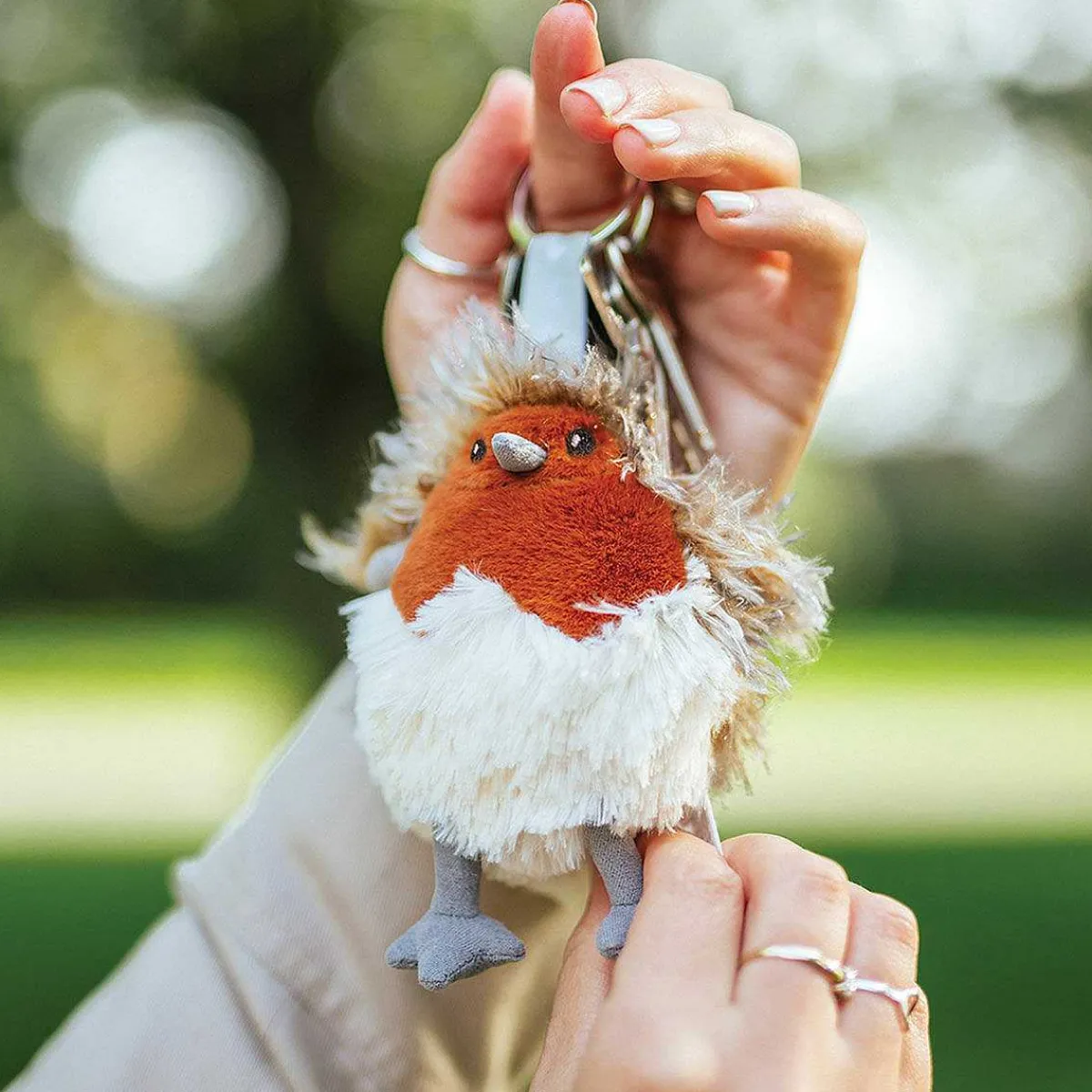 Plush Adele Robin Character Keyring>Wrendale Best