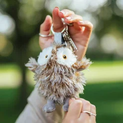 Plush Elvis Owl Character Keyring>Wrendale Clearance
