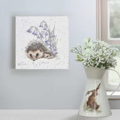 'Prickle My Fancy' Hedgehog Small Canvas>Wrendale New