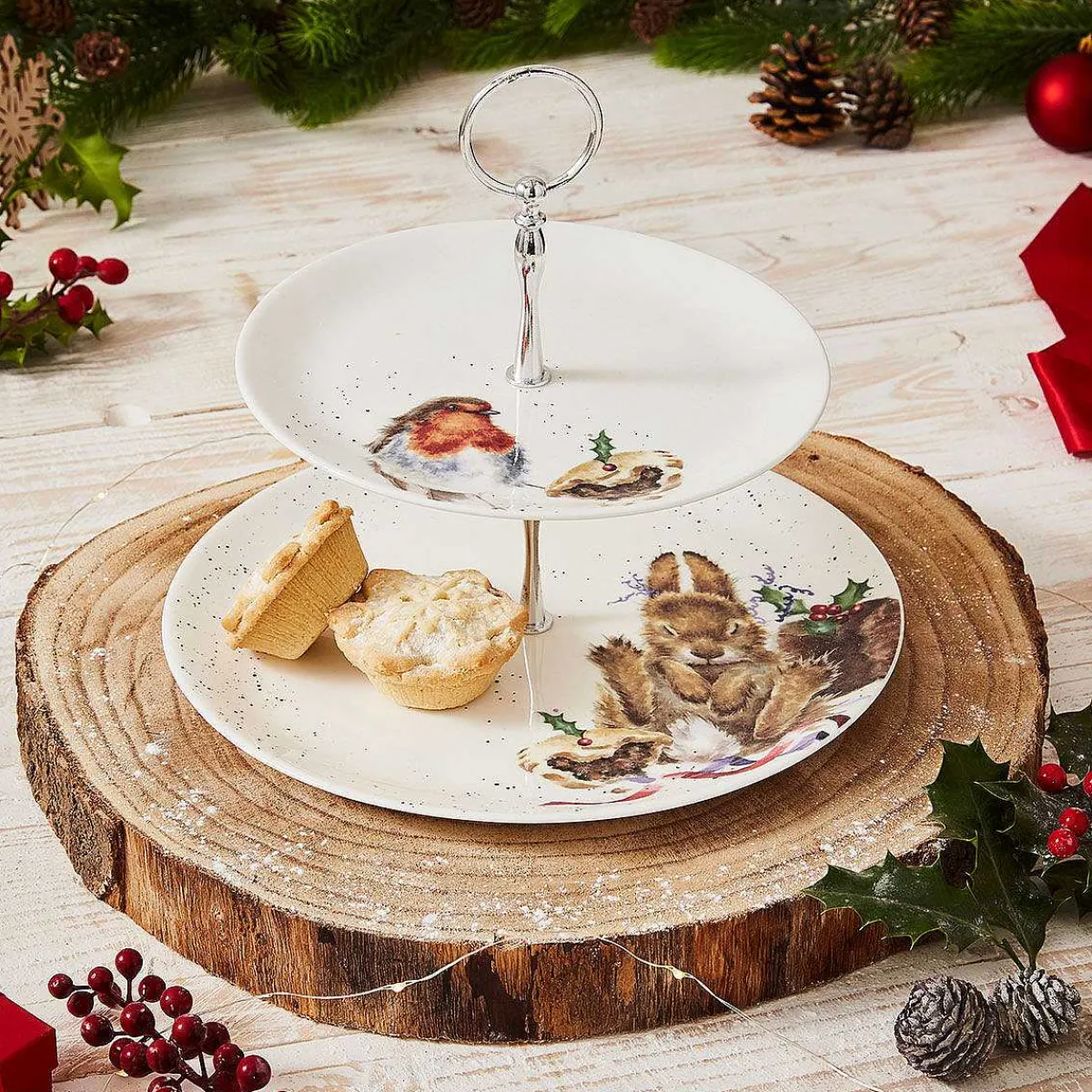 Robin & Bunny Two-Tiered Cake Stand>Wrendale Cheap