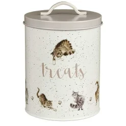 Round Cat Treat Tin>Wrendale Best Sale