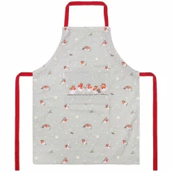 'season's Tweetings' Robin Cotton Apron>Wrendale Outlet