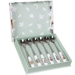 Set Of 6 Animal Tea Spoons>Wrendale New