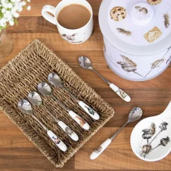 Set Of 6 Animal Tea Spoons><noscript><img width=
