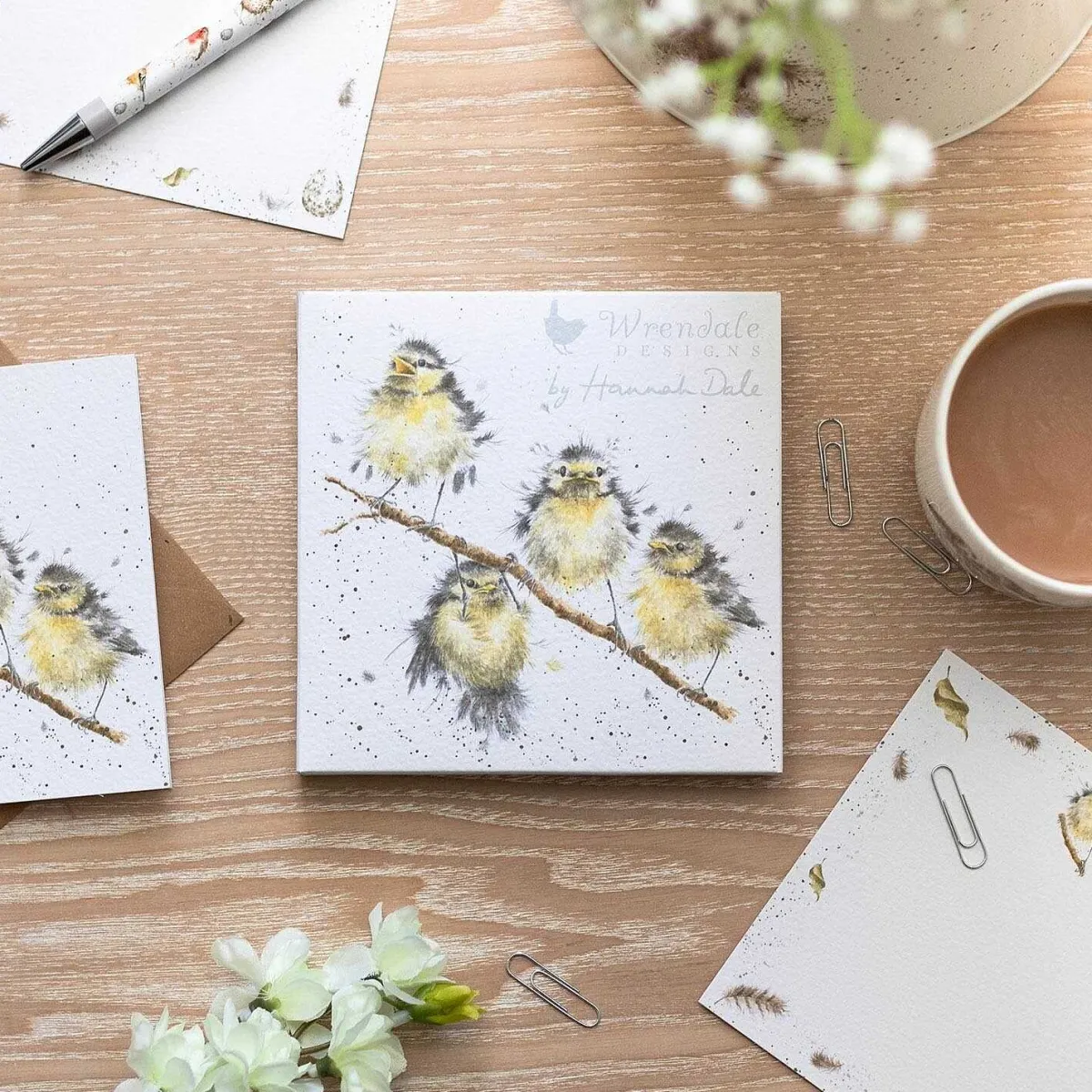 Set Of 12 Hanging Out With Friends Notecards>Wrendale Outlet