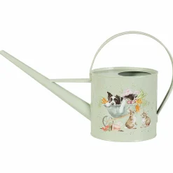 'sleeping On The Job' Dog & Rabbits Watering Can>Wrendale Clearance