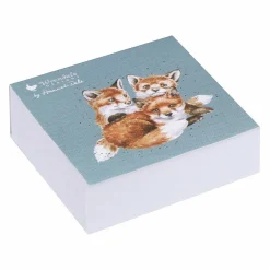 'snug As A Cub' Fox Square Sticky Notes>Wrendale Store