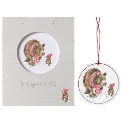 'special Dad' Christmas Card With Tree Decoration>Wrendale Fashion