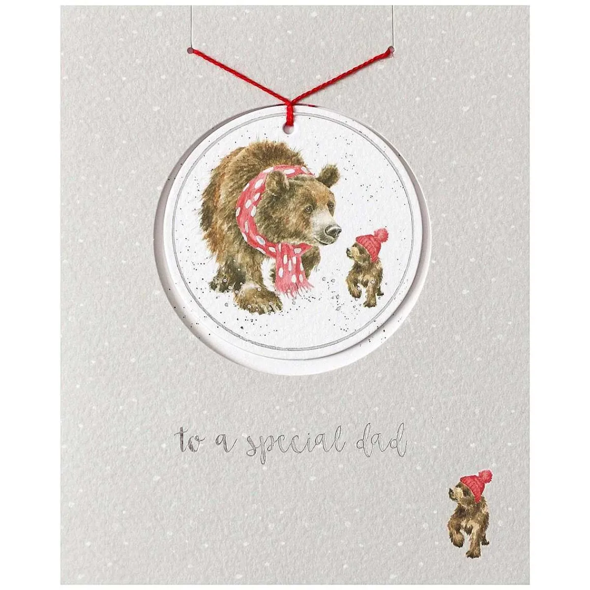 'special Dad' Christmas Card With Tree Decoration>Wrendale Fashion