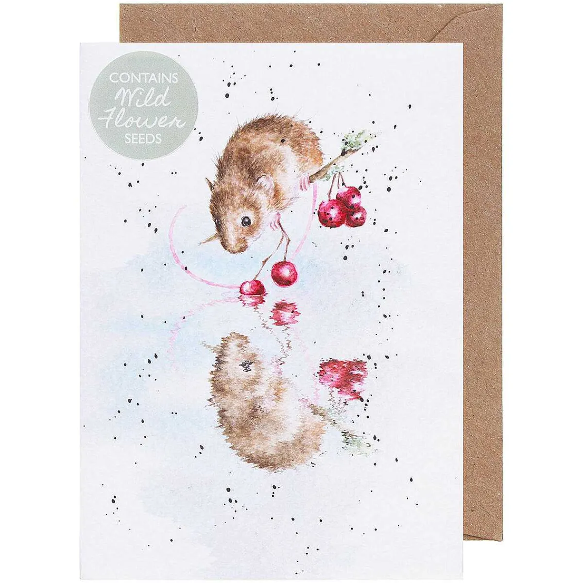 'The Berry Best' Mouse Seed Card>Wrendale Online