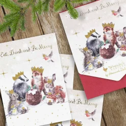 'The Christmas Party' Set Of 8 Christmas Cards><noscript><img width=