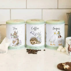 'The Country Set' Green Tea, Coffee & Sugar Canisters Set><noscript><img width=