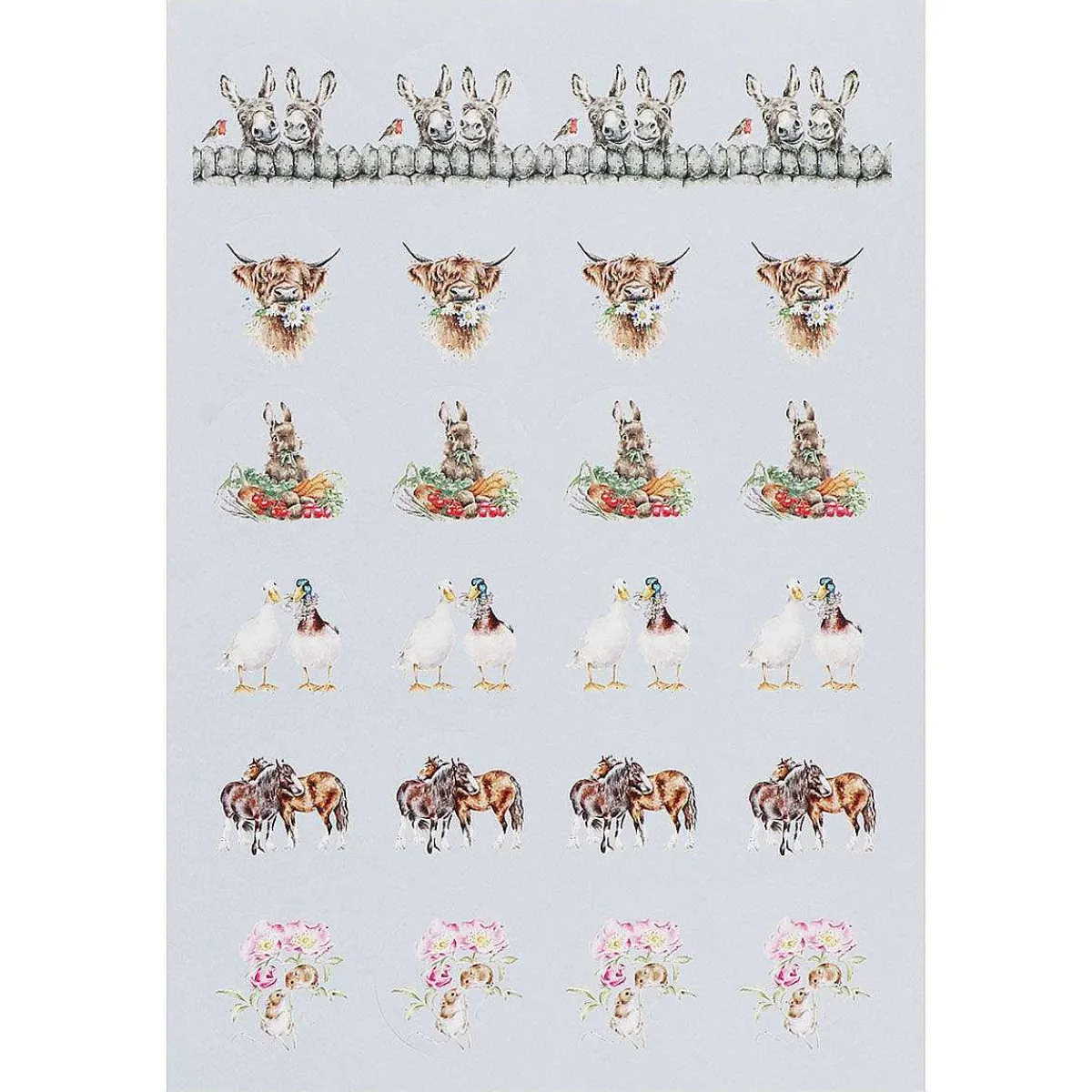 'The Country Set' Stickers>Wrendale Store