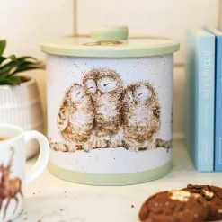 'The Country Set' Green Biscuit Barrel><noscript><img width=