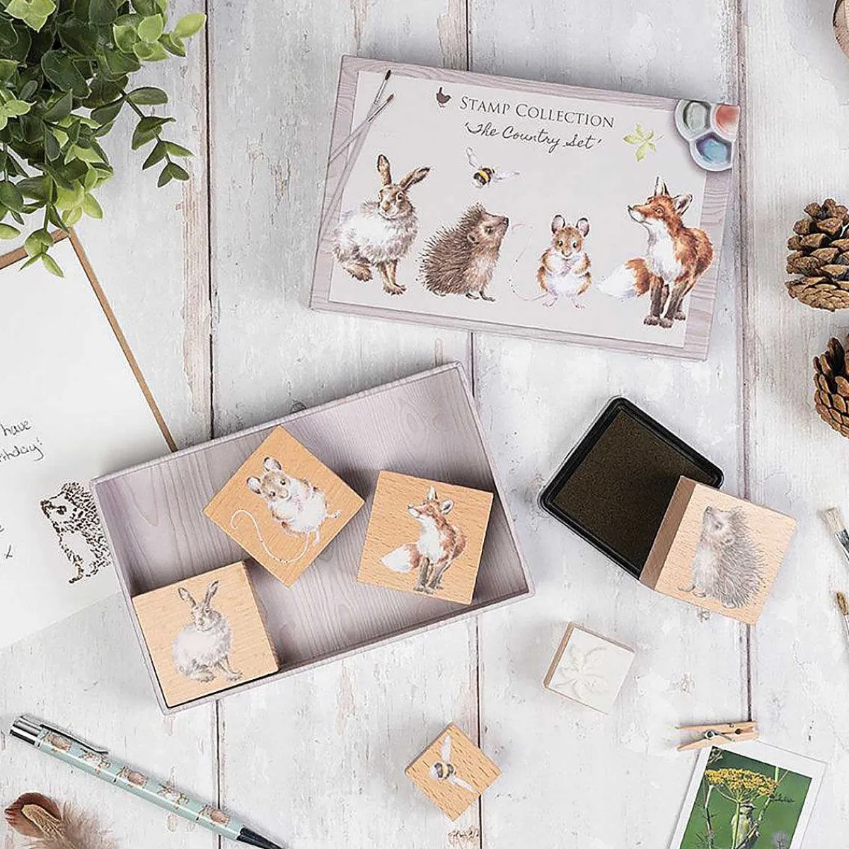 'The Country Set' Ink Stamp Set>Wrendale Cheap