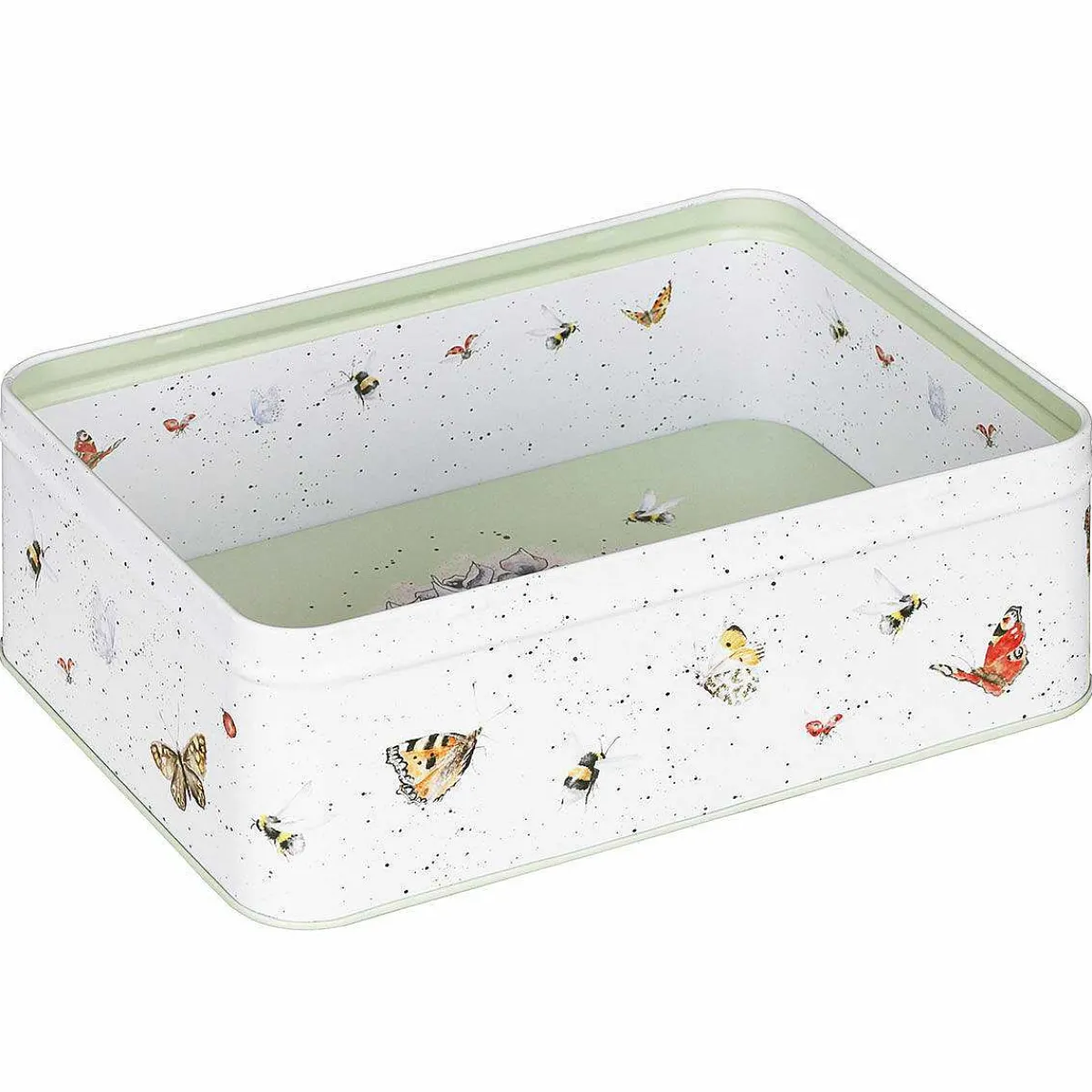 'The Country Set' Green Rectangular Tin>Wrendale Clearance