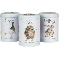 The Country Set Tea, Coffee & Sugar Canisters><noscript><img width=