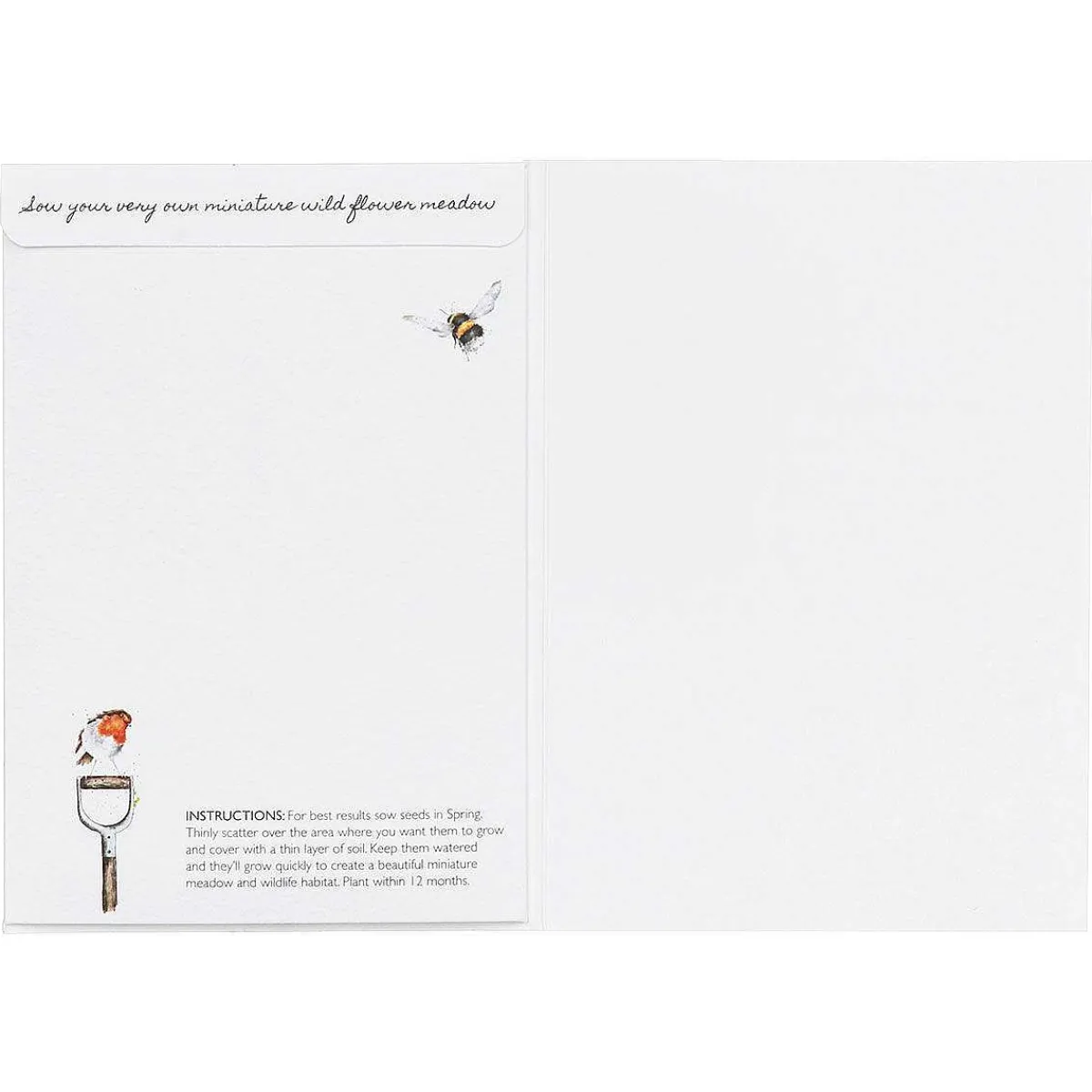 'The Gardener's Friend' Robin Seed Card>Wrendale Best Sale